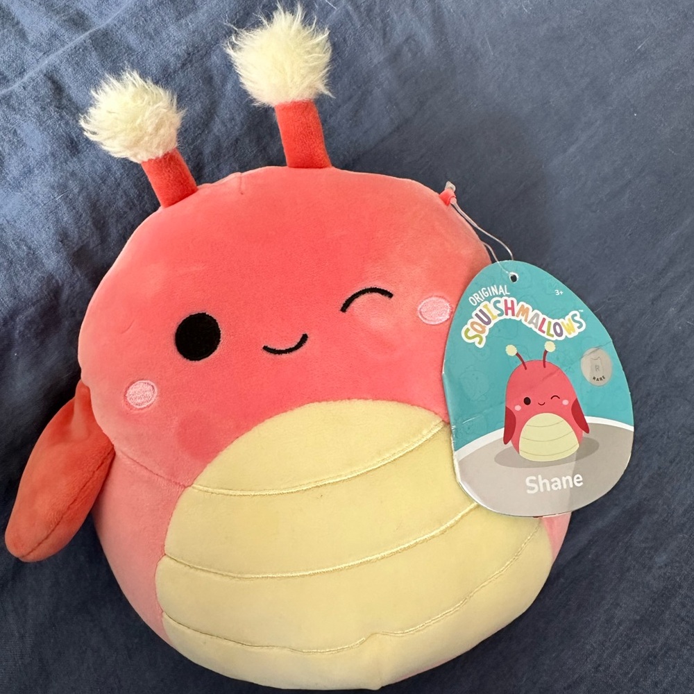 SHANE 🦗‎ RARE Red Grasshopper Silver Tag Original Squishmallow Kelly Toy NWT